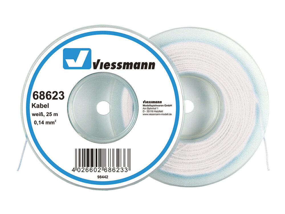 25 m Kabel, 0,14 mm², weiß