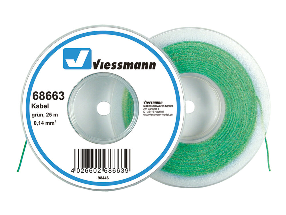 Kabel 25 m, 0,14 mm², gruen