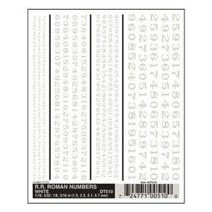 R.R. Roman Numbers - White
