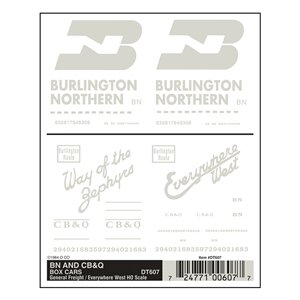 HO BN, CB & Q Box Cars - General Frieght/Everywhere West