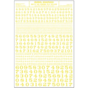 Numbers Roman R.R. Yellow