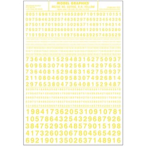 Numbers Gothic R.R. Yellow