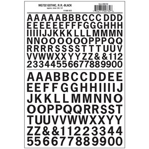 Gothic R.R. Black 3/8″, ½″