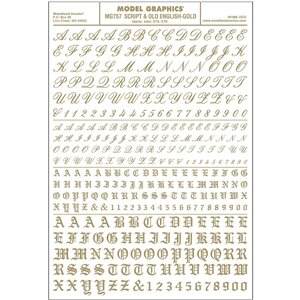 Script & Old English Gold