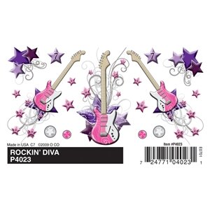 Rockin' Diva Dry Transfer