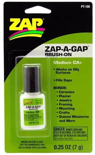 1/4 oz. (7 gram) Brush-On Zap-A-Gap, carded -(12)