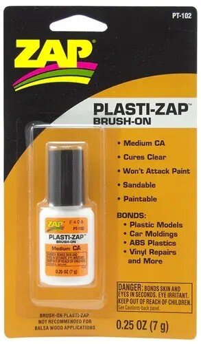 1/4 oz. (7 gram) Brush-On Plasti-Zap, carded -(12)