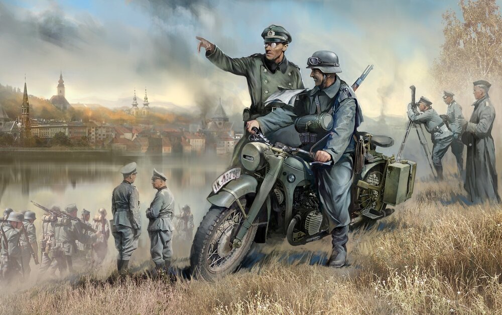 German WWII single Motorcycle R12