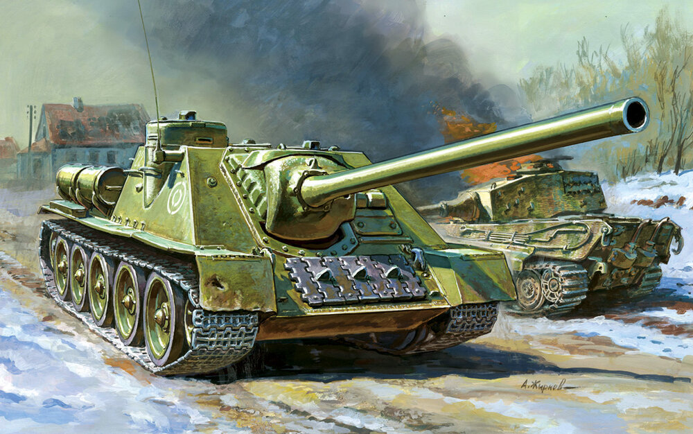 Soviet Self-propelled Gun SU-100 (1)