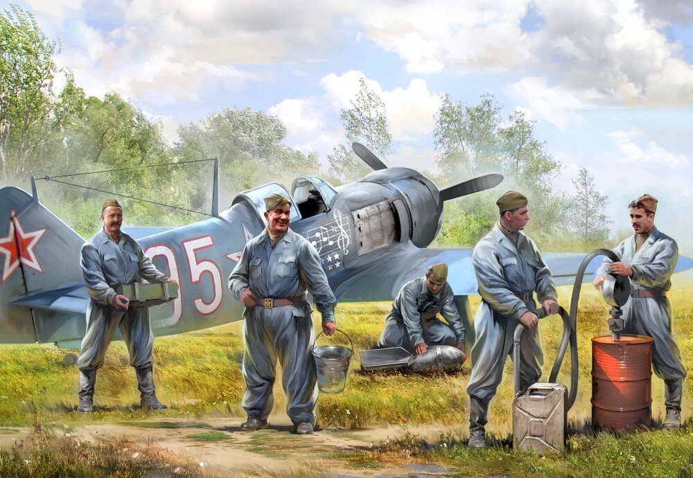 Soviet airforce ground crew